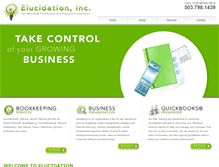 Tablet Screenshot of elucidatebiz.com